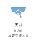 天井 室内の反響を抑える